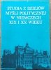 Olszewski Henryk • Studia z dziejów myśli politycznej w Niemczech XIX i XX wieku
